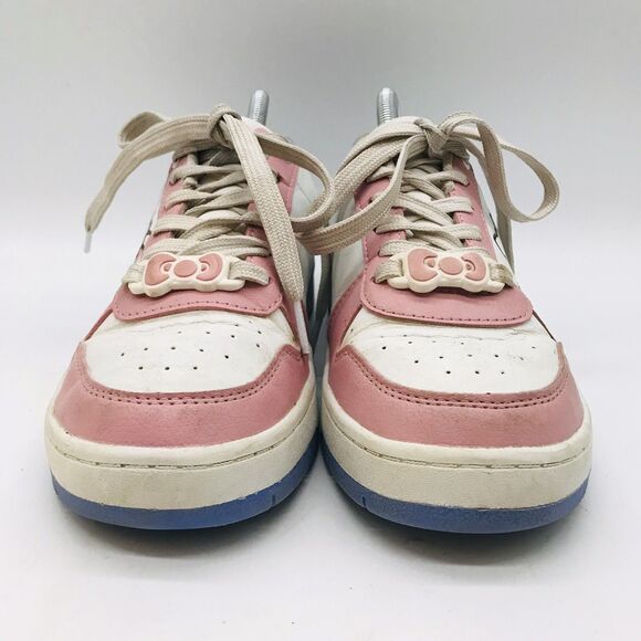 Hello Kitty Casual Court Sneakers by Sanrio Women's 8 White Pink Blue Limited - Picture 2 of 11